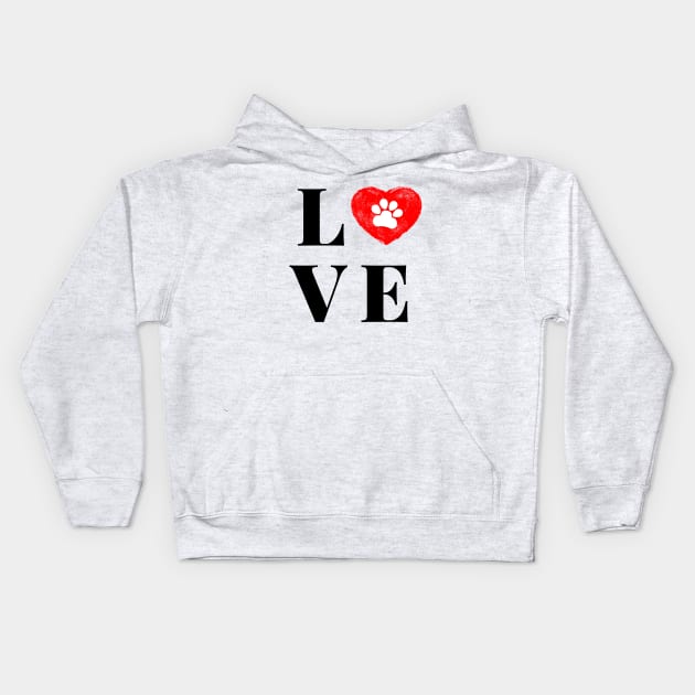 LOVE (dogs) Kids Hoodie by Fantastic Store